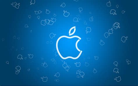 Blue Apple Logo Wallpapers - Top Free Blue Apple Logo Backgrounds - WallpaperAccess