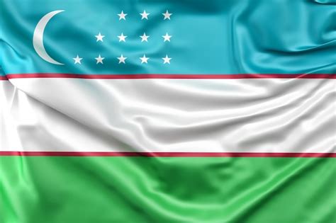 Free Photo | Flag of uzbekistan