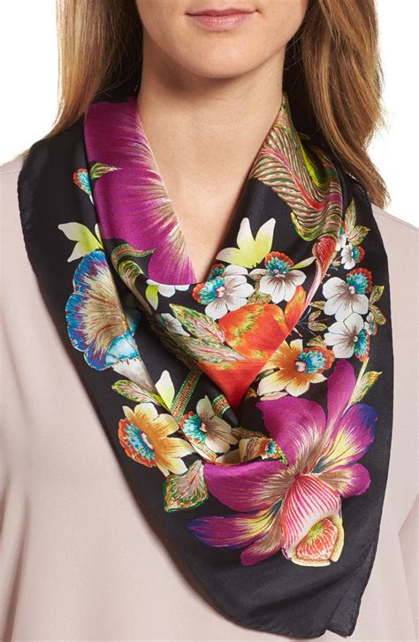 Echo Flora Silk Square Scarf | Nordstrom