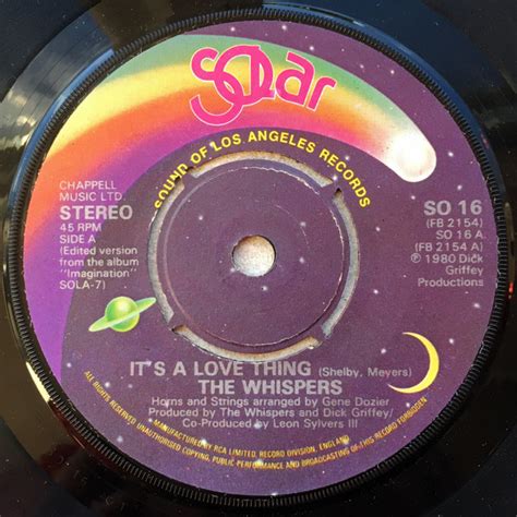 The Whispers – It's A Love Thing (1981, Knock-out Centre, Vinyl) - Discogs