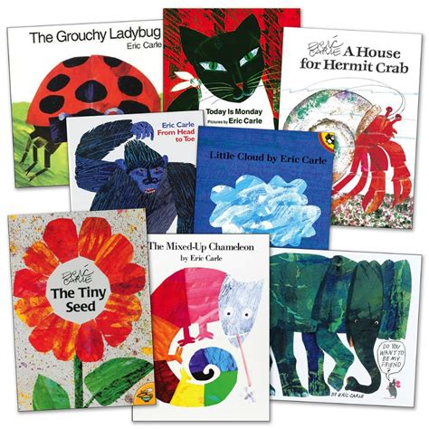 Eric Carle Paperback Collection for Interactive and Classroom Reading - Set of 8