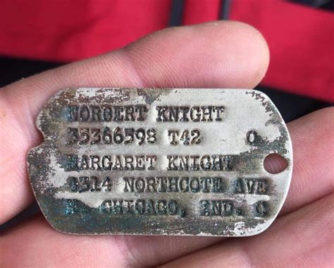 Treasure hunters find American WWII soldier's dog tag on beach in Ital