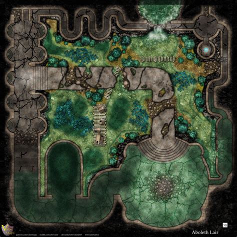 Aboleth lair battlemap for my game Sunday night (50x50in). : r/Roll20