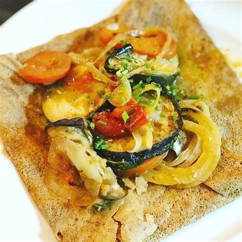 Buckwheat Crepes with Grilled Veggies - 15 Min Mom