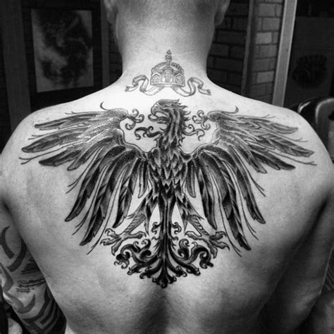 50 German Eagle Tattoo Designs For Men - Germany Ink Ideas | Back tattoos for guys, Tattoo ...