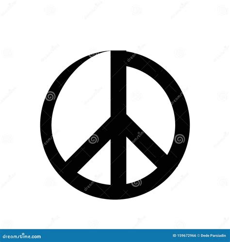 Peace Symbol Icon Vector Friendship Illustration Design Template Stock Vector - Illustration of ...