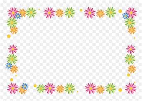 Flower Clipart Border Line - Party Border Clipart, HD Png Download - vhv