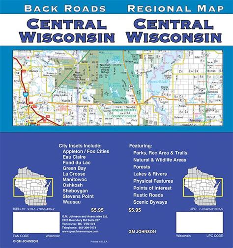 Wisconsin Central, Wisconsin Regional Map - GM Johnson Maps