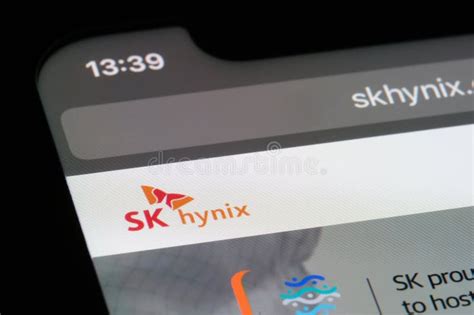 Close Up SK Hynix Company Brand Logo Editorial Image - Image of sign ...