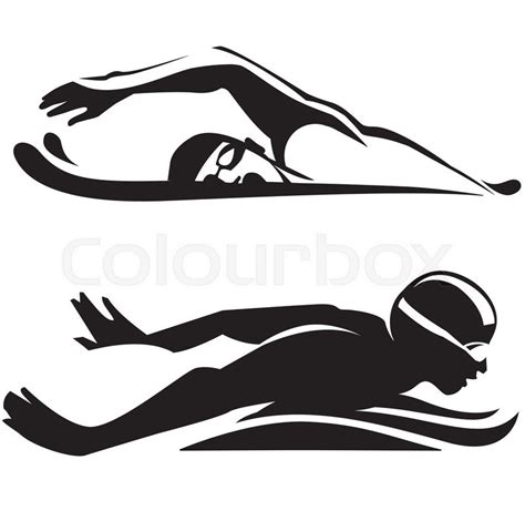 Sport swimming. vector collection | Stock vector | Colourbox