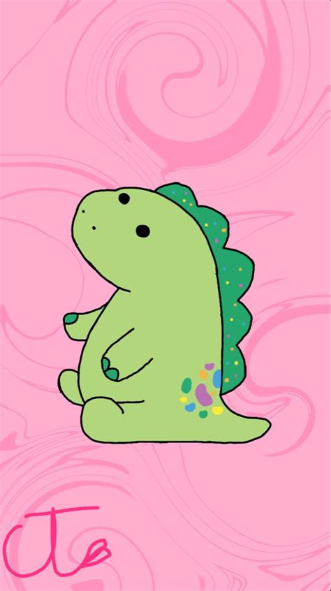 Pickle The Dinosaur Cute Wallpaper