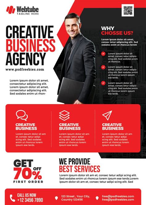 Multipurpose Business Advertisement Flyer PSD | PSDFreebies.com