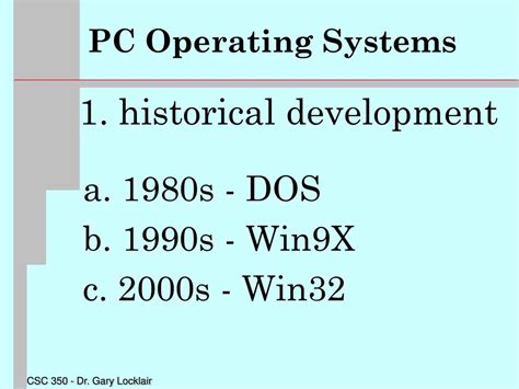 PPT - PC Operating Systems PowerPoint Presentation, free download - ID ...