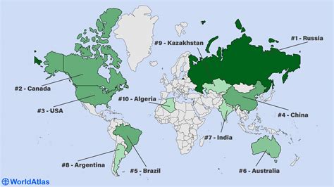 Top 9 Countries with the Largest Landmasses | KnowInsiders