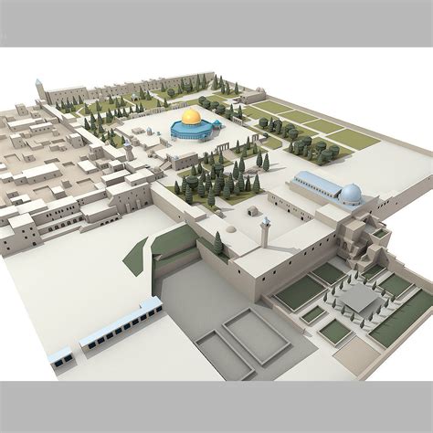 3D model Al-Aqsa Mosque - Jerusalem | CGTrader