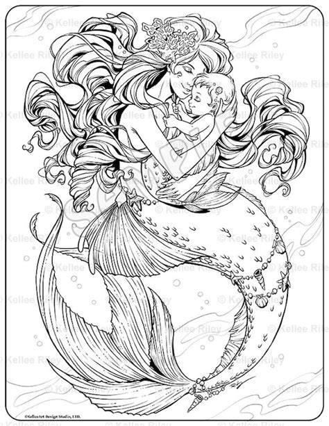 Baby Mermaid Coloring Pages