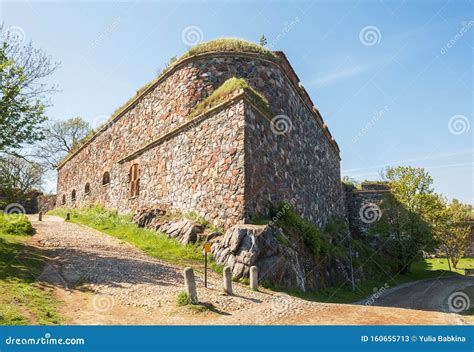 Old Walls in the Fortress of Suomenlinna or Sveaborg Stock Image - Image of loophole, castle ...