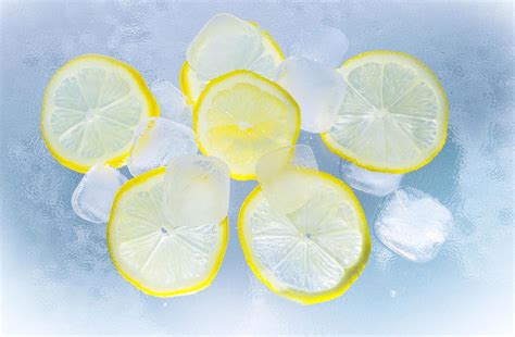 Free picture: llemons, fruit juice, ice, water, summer, limon, fruit, refreshment, ice cube