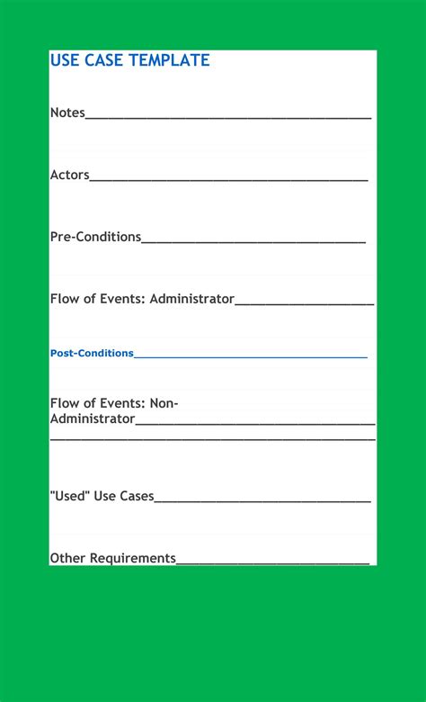 40 Use Case Templates & Examples (Word, PDF) ᐅ TemplateLab