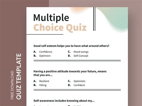 Multiple Choice Quiz Free Google Docs Template by Free Google Docs Templates - gdoc.io on Dribbble