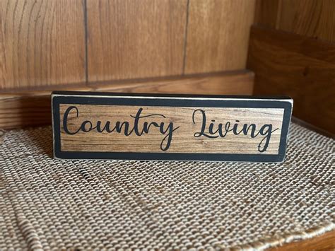 Country Living Sign, Farmhouse Sign, Country Sign, Country Decor ...