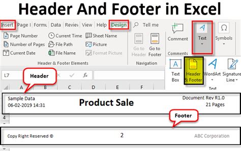 Header and Footer in Excel | How to Add Header and Footer?