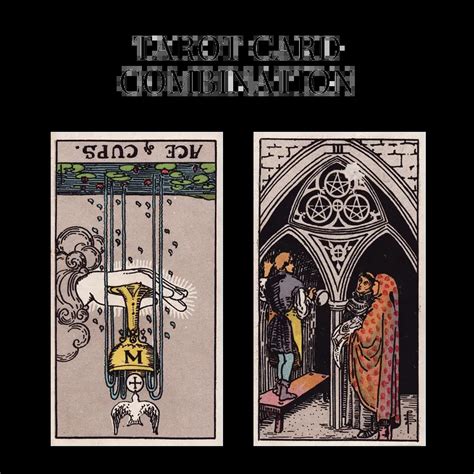 Ace Of Cups Reversed AND Three Of Pentacles Tarot Cards Together