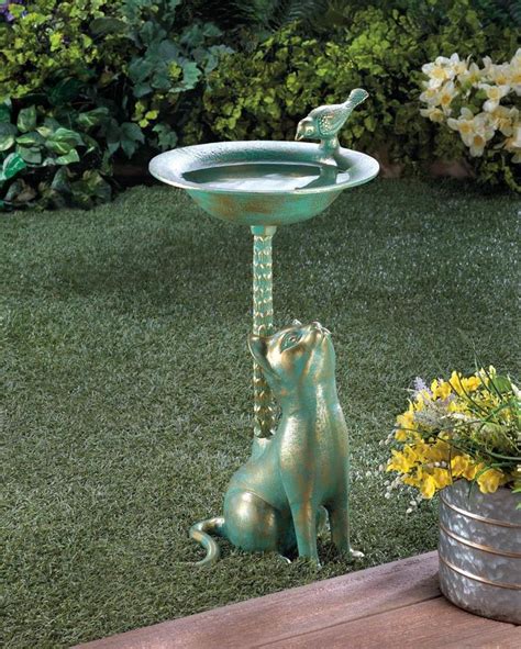 Cat Birdbath – Yolis Beauty Barn | Bird bath, Bird bath garden, Bird baths for sale