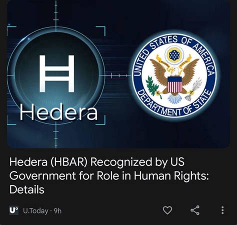 Good news for any hbar holders. : r/Hedera