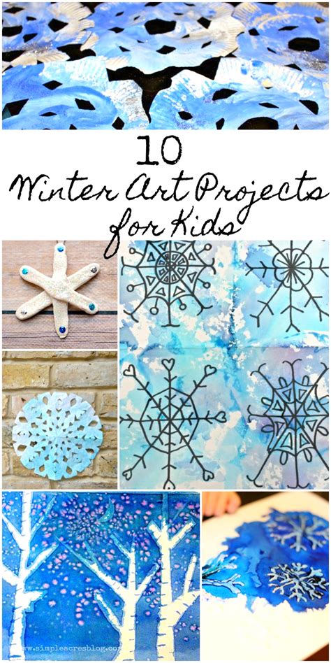 10 Winter Art Projects for Kids - Simple Acres Blog