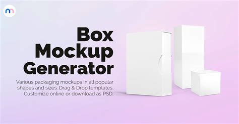 Box Mockup Generator | Mediamodifier Mockups