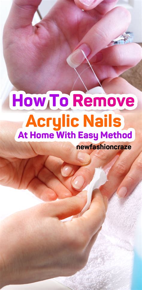 How To Remove Acrylic Nails At Home With Easy Method | Remove acrylic ...