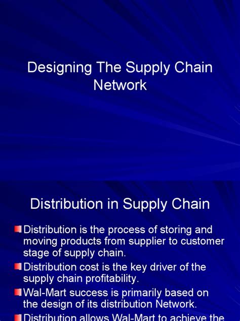 Designing The Supply Chain Network | PDF