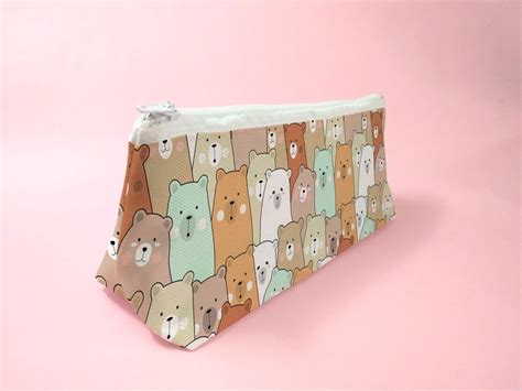 Cute Bear Pencil Case Cute Bear Pencil Holder Perfect Gift - Etsy