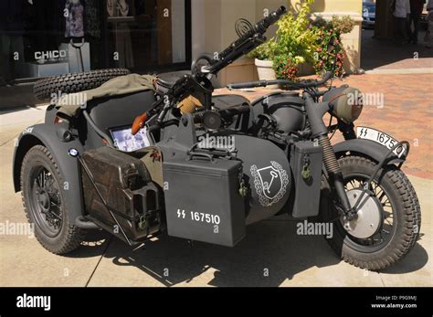 WWII German BMW motorcycle with sidecar Stock Photo - Alamy