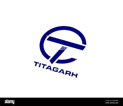 Titagarh Wagons, Rotated Logo, White Background B Stock Photo - Alamy