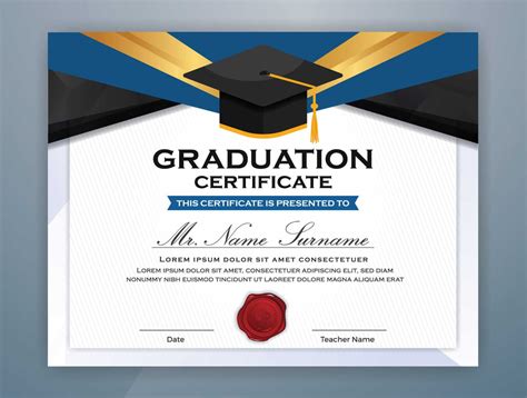 Graduation Certificate Free Vector Art – (4,527 Free Downloads) Intended For University ...