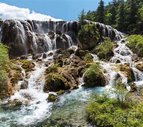 Pearl Shoal Waterfall, Jiuzhaigou National Park, China Photograph by Paul Martin | Fine Art America