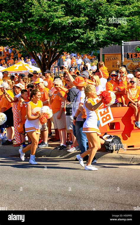 Tennessee volunteers cheerleaders hi-res stock photography and images - Alamy