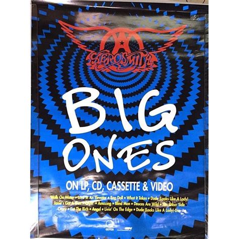 Aerosmith: Big Ones used original promo poster, year 1994