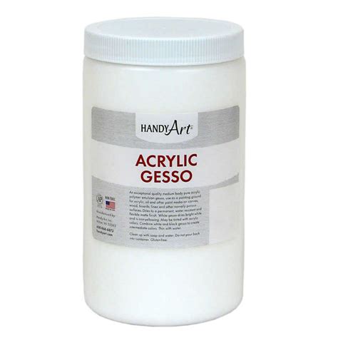 TeachersParadise - Handy Art® Acrylic Gesso 32 oz - RPC440003