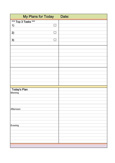 40+ Printable Daily Planner Templates (FREE) - Template Lab