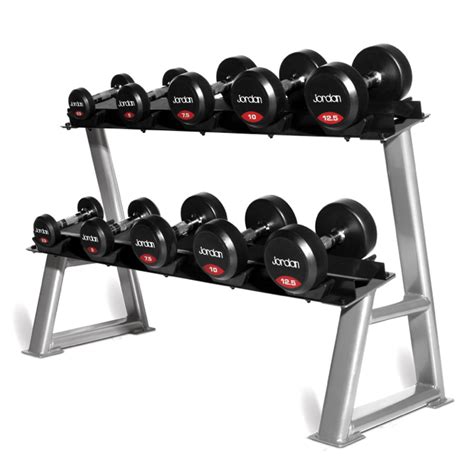 Jordan Classic Rubber Dumbbell Sets & Racks