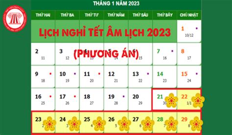 Lịch nghỉ Tết Âm lịch 2023: Được nghỉ bao nhiêu ngày?