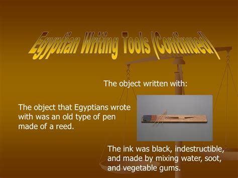 Ancient Egyptian Scribe Tools