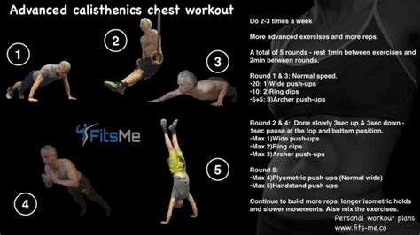 Calisthenics chest workout - beginner to advanced.