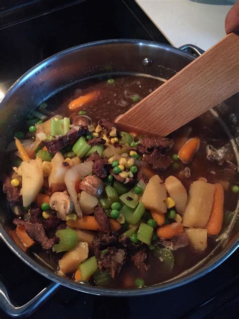 [Homemade] Dry Smoked Moose Meat Stew : r/food