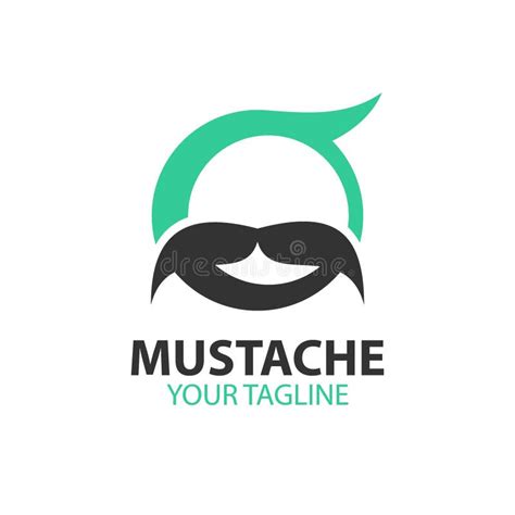 Creative Mustache Logo Design Vector Art Logo Stock Vector - Illustration of label, antique ...