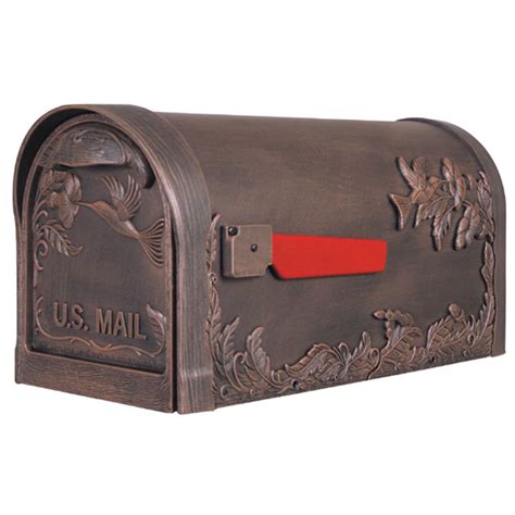 SCB-1005-CP Hummingbird Curbside Mailbox Decorative Aluminum Bird Mailbox - Walmart.com ...