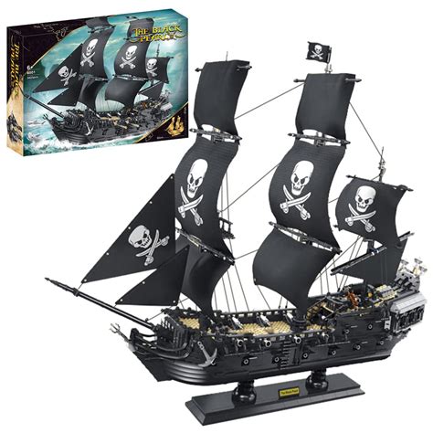 Buy LOTFUN Pirate Ship the Black Pearl, The Black Pearl Pirate Ship Construction Set Compatible ...